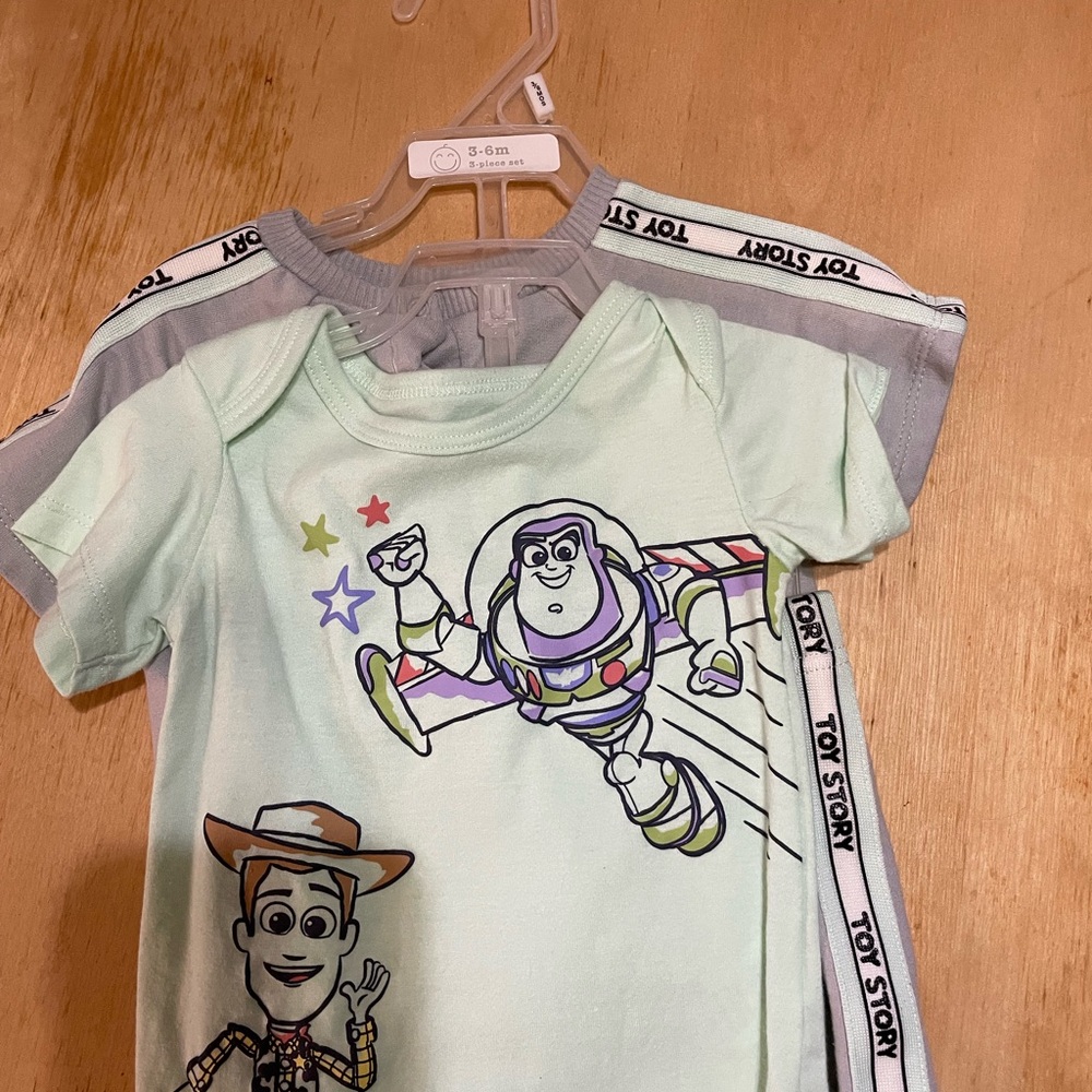 Disney Toy Story Kids Matching Set - Mint Green and Light Blue